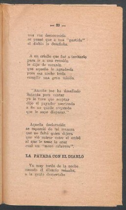 La payada con el diablo