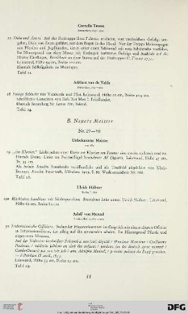 B. Neuere Meister (Nr. 29-58)