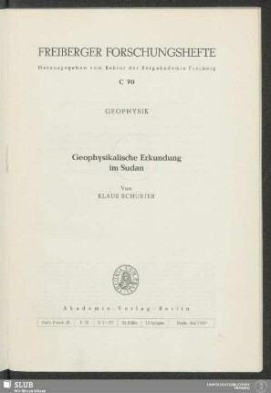 Geophysikalische Erkundung im Sudan