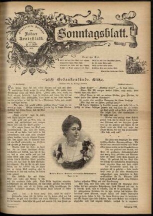 Ausgabe vom Sonntag, den 13. Januar 1901.