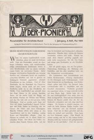 8. Heft, Mai 1909