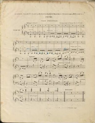 Fantaisie (Réminiscences) sur des thèmes de l'Opéra Robert Le Diable de Meyerbeer