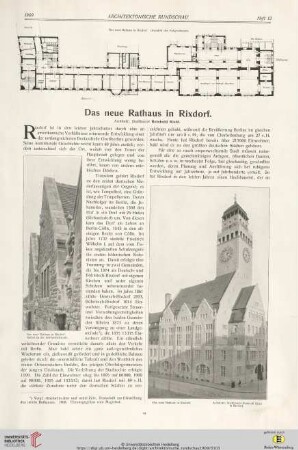 25: Das neue Rathaus in Rixdorf : Architekt: Stadtbaurat Reinhold Kiehl