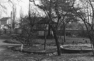 Dresden-Neustadt, Antonstraße 1. Villa Augustin. Gartenanlage mit Pavillon