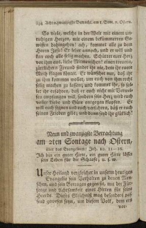 Neun und zwanzigste Betrachtung am 2ten Sontage nach Ostern, [...]