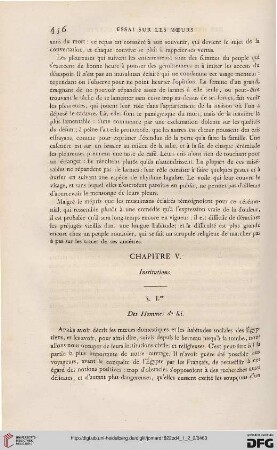 Chapitre V: Institutions