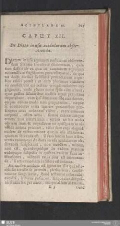 Caput XII. De Diaeta in usu acidularum observanda