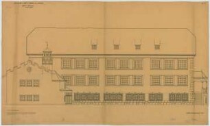Fischer, Theodor; Lana / Südtirol (Italien); Schule - Betsaal Ostseite (Ansicht)