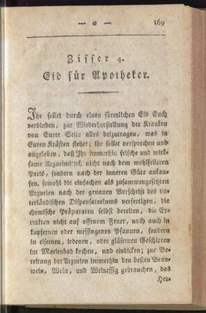 Ziffer 4. Eid für Apotheker