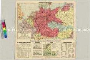 Politisch-administrative Karte von Europa nach dem "Anschluß" Österreichs