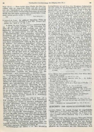 56-58 [Rezension] Lossky, Vladimir, Die mystische Theologie der morgenländischen Kirche