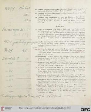Textilien (Nr. 167-216)