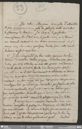 Eigenh. Brief von Guillaume Favre an August Wilhelm von Schlegel, La Grange, 24.07.1816