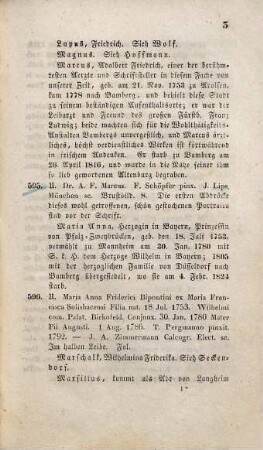 Verzeichniß von bambergischen Portraits in Holzschnitt, Kupferstich, Lithographie &c., mit historisch-artistisch-literarischen Notizen, Schluß