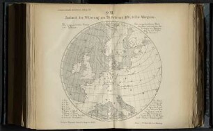 No VII. Zustand der Witterung am 20. Februar 1876, 8 Uhr Morgens