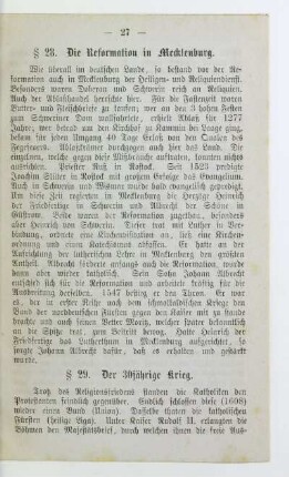 § 29. Der 30jährige Krieg