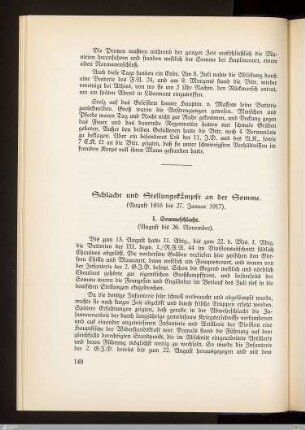 Schlacht und Stellungskämpfe an der Somme