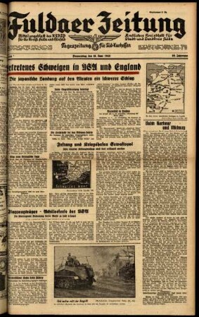 Ausgabe vom Donnerstag, den 11. Juni 1942.
