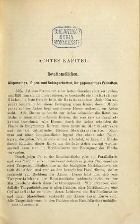 Lehrbuch der darstellenden Geometrie : in drei Bänden, 2