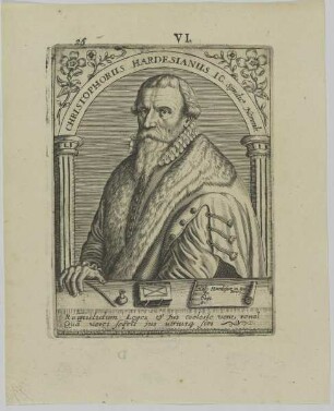 Bildnis des Christopherus HerdesianusBildnis Christoph Herdesianus (eig. Hardesheim)