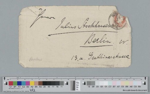 Briefumschlag an Julius Stockhausen