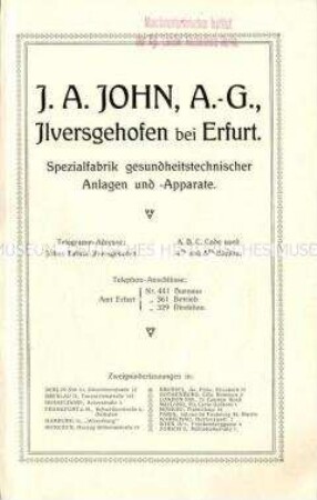 Gesundheitstechnische Anlagen und Apparate
