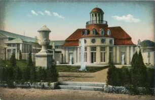 Dresdner Haus [Intern. Baufachausstellung mit Sonderausstellungen Leipzig 1913 : Offizielle Postkarte]