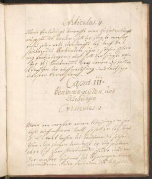 Caput III. Von denen gesellen, und Lehrjungen.