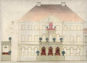 Öhringen, Palais. Aufriss. o.B. S: Pabst.