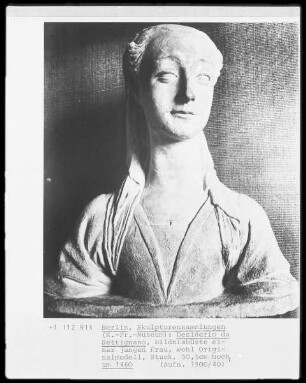 Bildnisbüste einer jungen Frau (wohl Originalmodell)