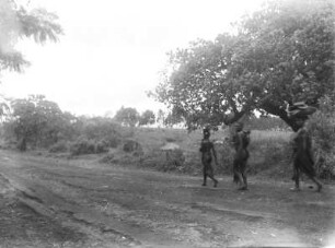 Straßenansicht : Personen an der Straße zwischen Tukuyu und Kyimbila.