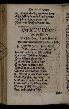 Der XCVI. Psalm [-] Der XCIX. Psalm
