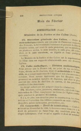 Mois de Février