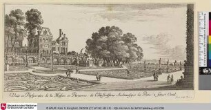 Veue et Perspective de la Maison et Parterres de l'Illustrissime Archeveque de Paris a Saint Clous