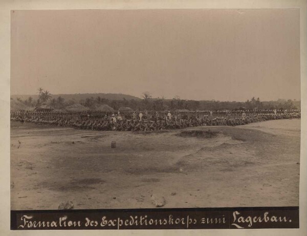 Formation of the expedition corps for camp construction