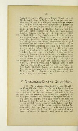 V. Brandenburg-Preußens Emporsteigen