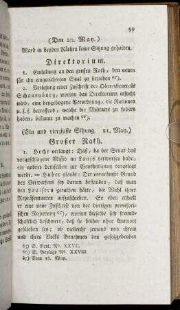 Ein und vierzigste Sitzung. 21. May - Fünf und vierzigste Sitzung. 26. May