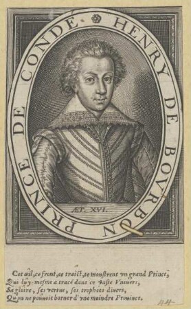 Bildnis des Henry de Bourbon de Conde