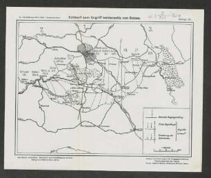 Beilage 20. Entwurf zum Angriff beiderseits von Reims.