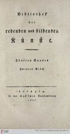 Fünften Bandes zweytes Stück