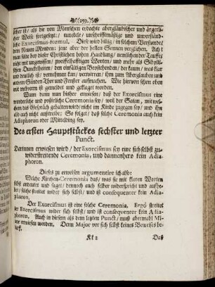 Des ersten Hauptstückes sechster und letzter Punct.