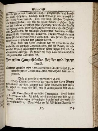 Des ersten Hauptstückes sechster und letzter Punct.