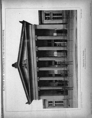 Tafel 23: Hauptwache in Dresden. Der Mittelbau der Hauptwache in Dresden