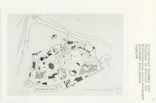 Vogelhaus Berliner Zoo, Berlin-Tiergarten (Diplomarbeit bei Willy Kreuer): Lageplan 1:1000