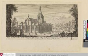 RECEUIL DES PLUS BEAUX EDIFICES ET FRONTISPICES DES EGLIZES DE PARIS, L´Eglize SAINCT SVLPICE; Bl. 5 [Ansicht der Kirche Saint Sulpice]