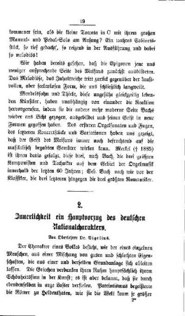 Innerlichkeit ein Hauptvorzug des deutschen Natationalcharakters