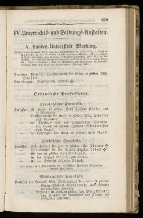 A. Landes=Universität Marburg.