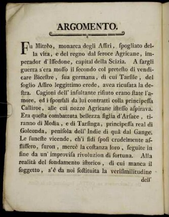 Argomento./Sujet.