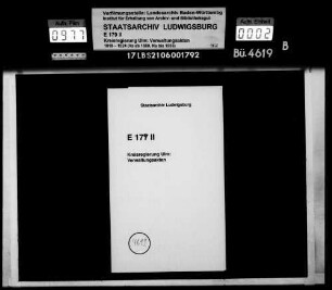 Beantragung von Entmündigung wegen Verschwendung und Trunksucht
