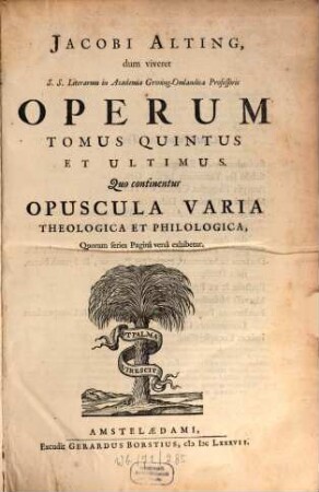 Opera omnia theologica, 5
